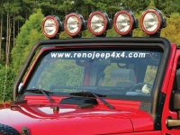 PORTAFAROS MARCO PARABRISAS JK NEGRO (DIADEMA) #11232.21 MODELO 07-10