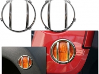 PROTECTORES FAROS (#11142.04) CUARTOS FRONTALES (#11142.11) Y CUARTOS LATERALES (#11142.12) CROMADOS MODELO 07-10