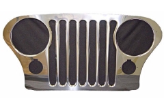 VISTA CROMADA SOBRE REJILLA LIMPIADORES TJ, YJ #11352.02